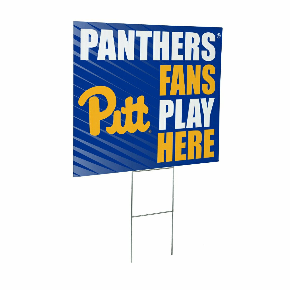 University of Pittsburgh Coroplast Yard Sign "Fans Play Here"