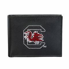 University of South Carolina Black Bi-Fold Embroidered Wallet w/ RFID Blocking