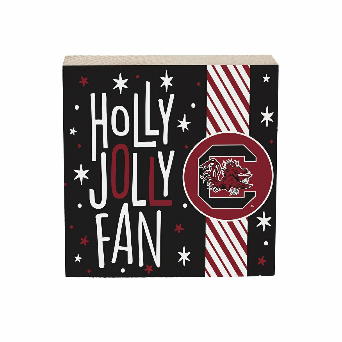 University of South Carolina Block, Holiday, 6x6