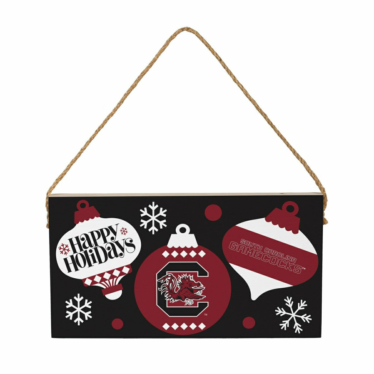 University of South Carolina Holiday Wood Wall Sign, 6x11