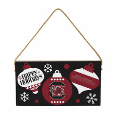 University of South Carolina Holiday Wood Wall Sign, 6x11