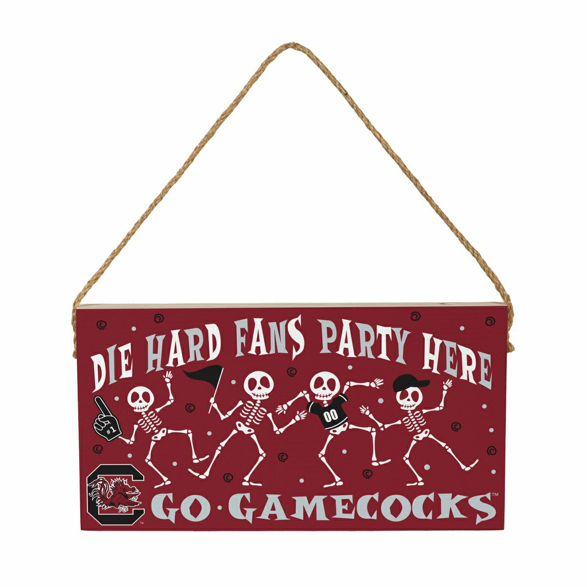University of South Carolina Halloween Wood Wall Sign, 6x11