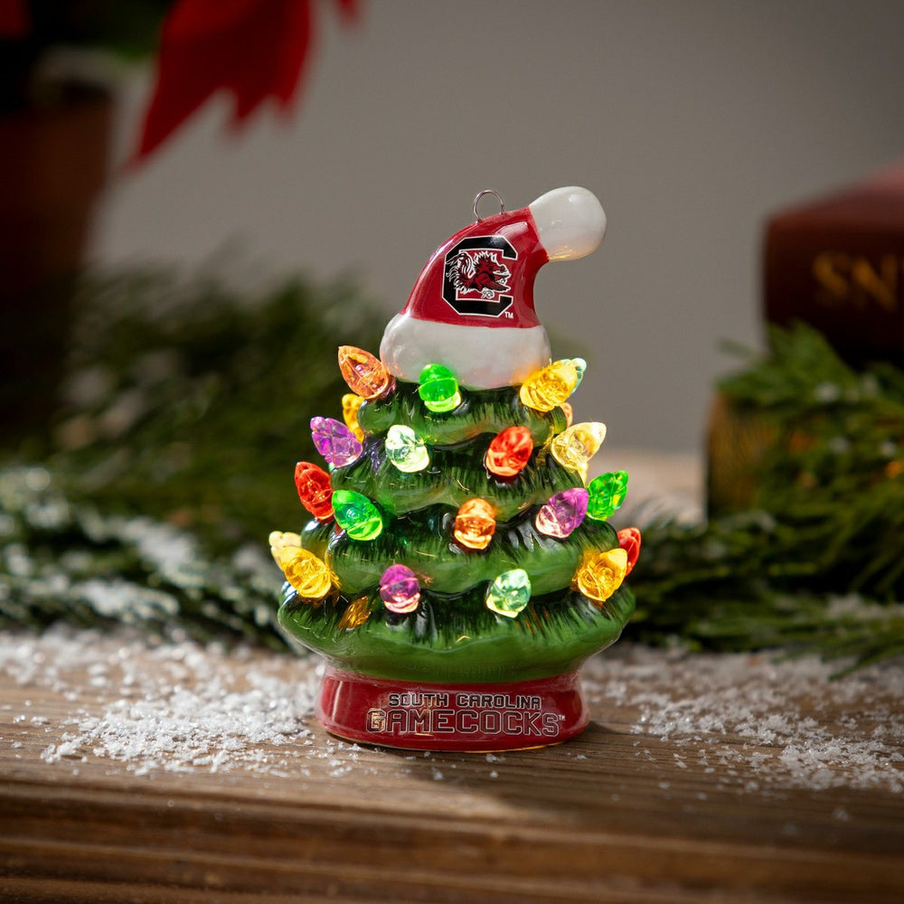 4" Mini LED Tabletop Christmas Tree, Set of 2, University of South Car