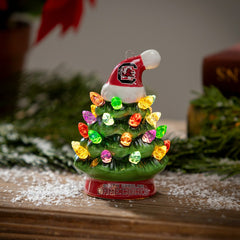 4" Mini LED Tabletop Christmas Tree, Set of 2, University of South Car