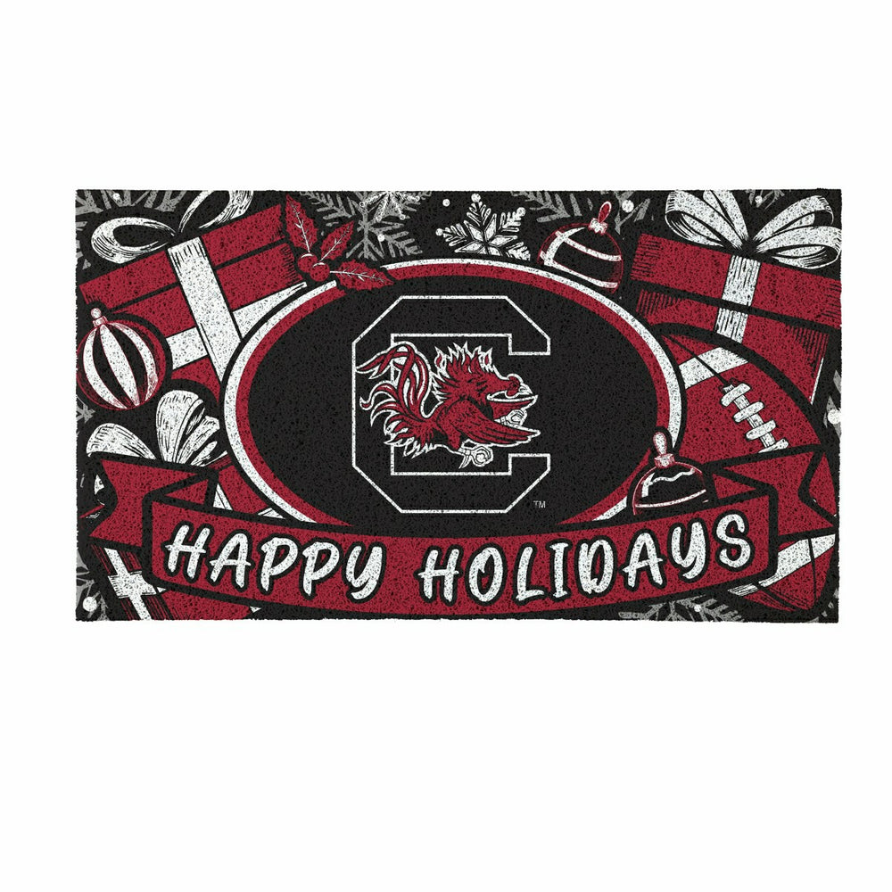 University of South Carolina Holiday PVC Mat, 28"x16"