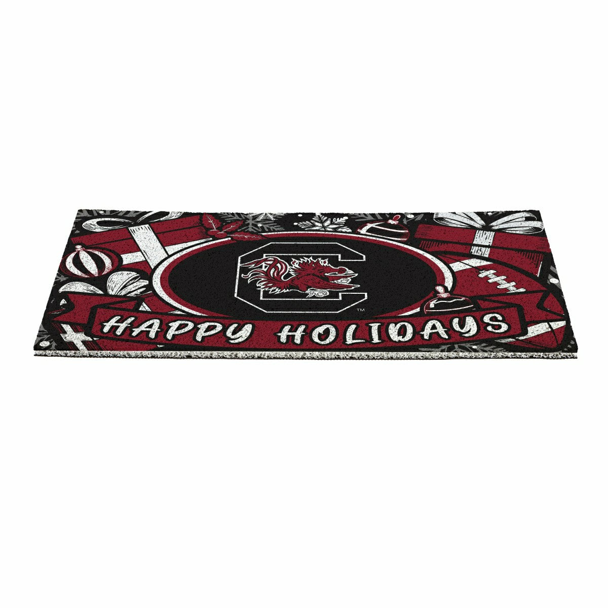 University of South Carolina Holiday PVC Mat, 28"x16"