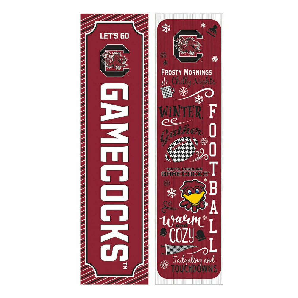 46" Double Sided Leaner, University of South Carolina, Winter Seasonal