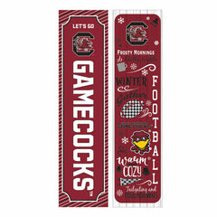 46" Double Sided Leaner, University of South Carolina, Winter Seasonal