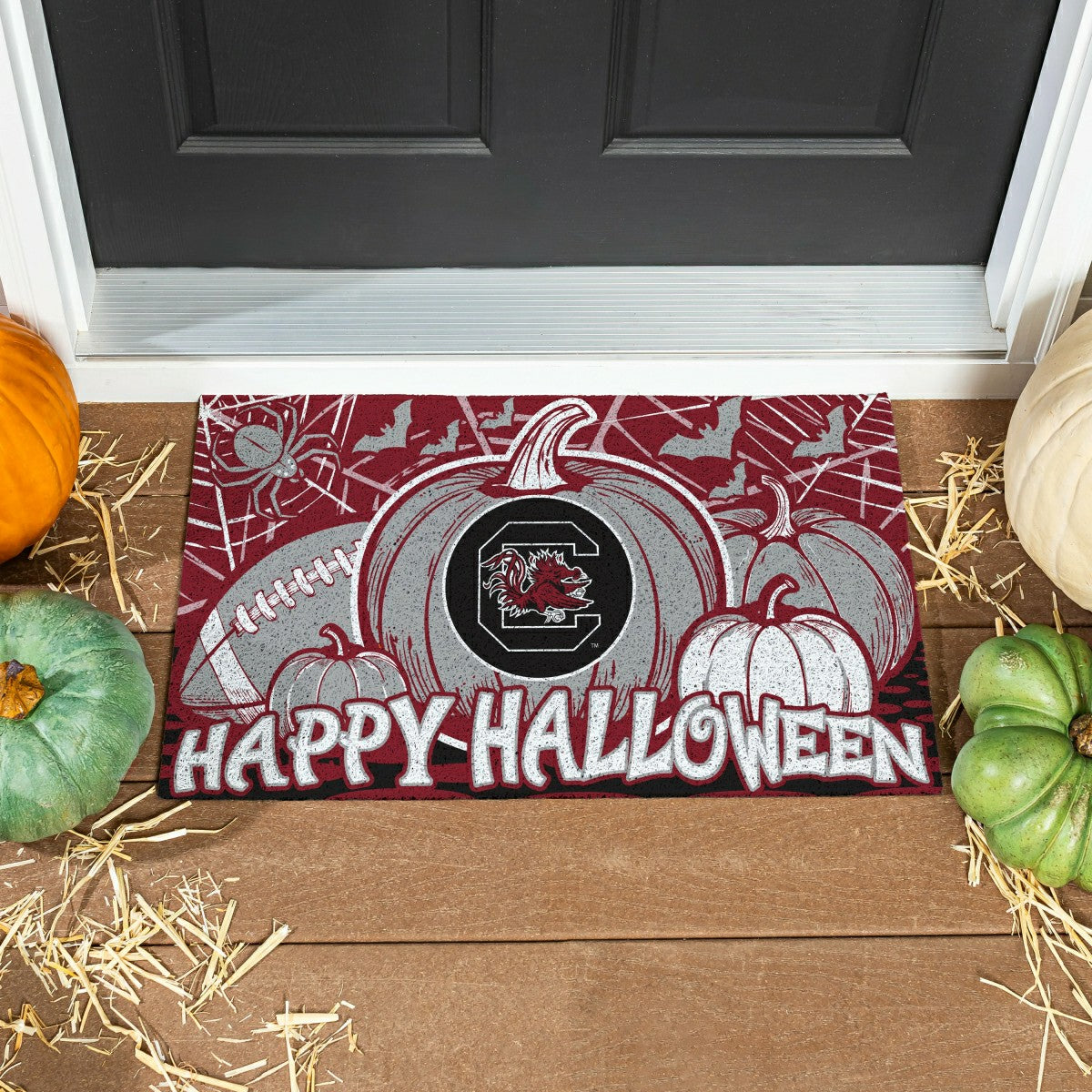 University of South Carolina Halloween PVC Mat, 28"x16"
