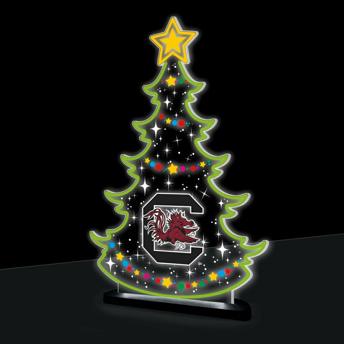 University of South Carolina College Holiday Tree Desklite LED Decor