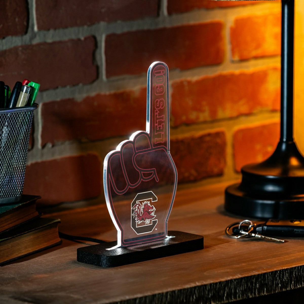 University of South Carolina College Foam Finger Desklite LED Decor