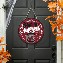 University of South Carolina Halloween Round Door Décor with Hanging R