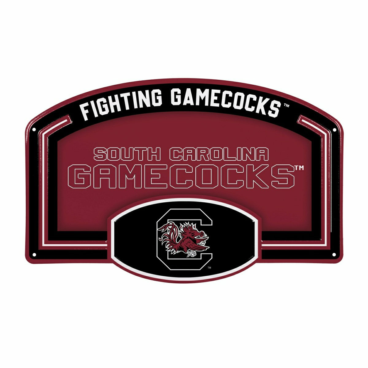 University of South Carolina USA Embossed Steel Wall Sign, 11" x 17"