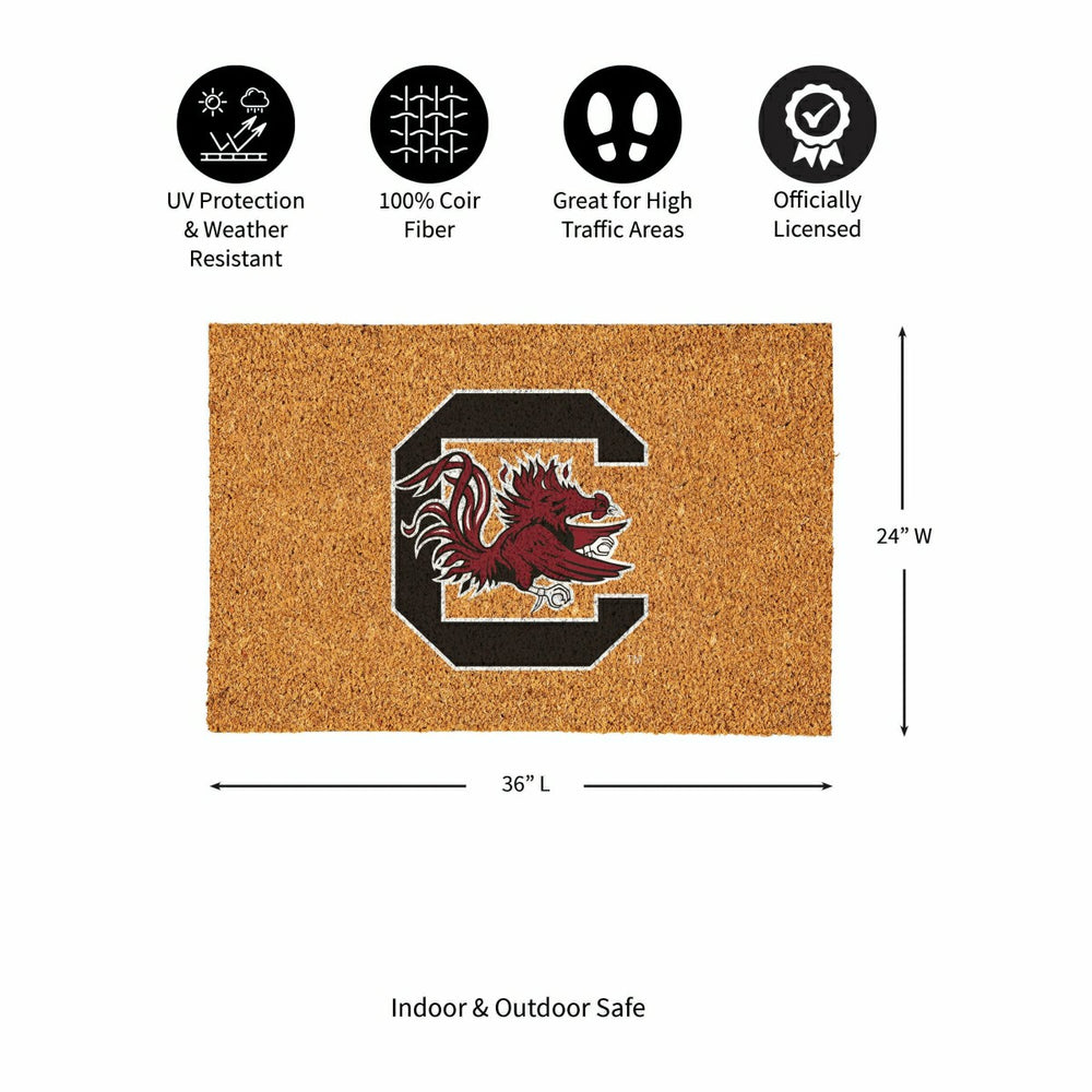 University of South Carolina Large Full Color Coir Mat, 36"x24"