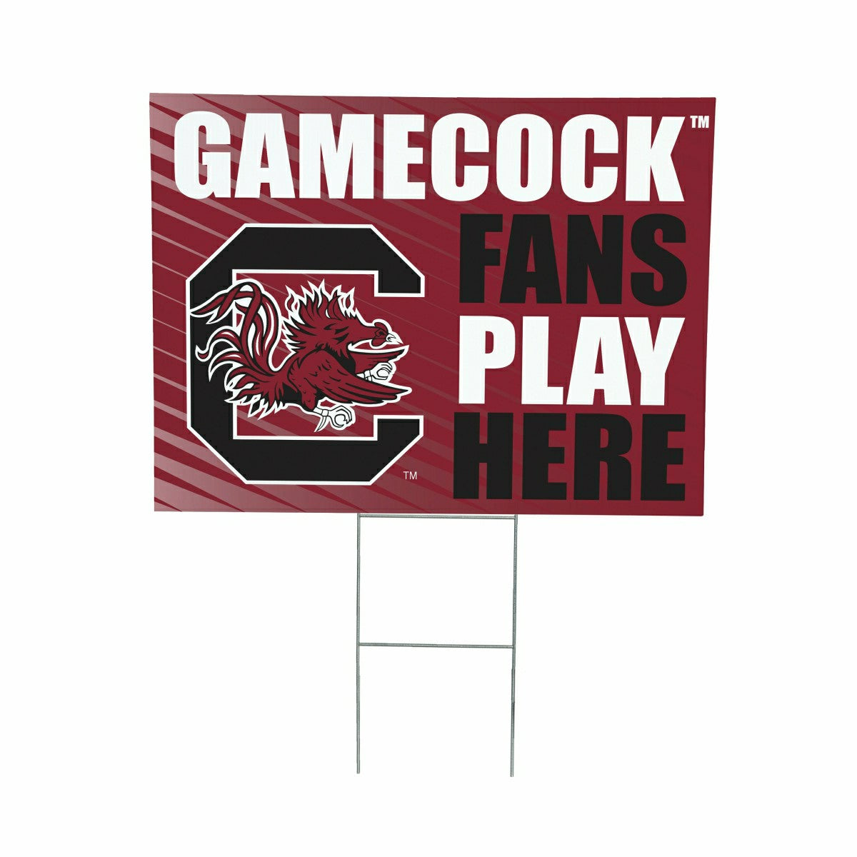 University of South Carolina Coroplast Yard Sign "Fans Play Here"