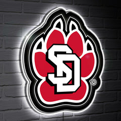LED Wall Decor, Glazelite, College Mascot, University of South Dakota