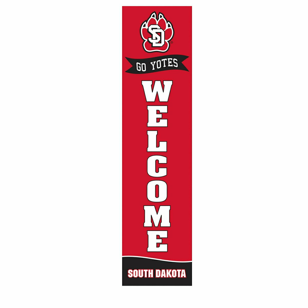 University of South Dakota Large Single Sided Leaner, 46"