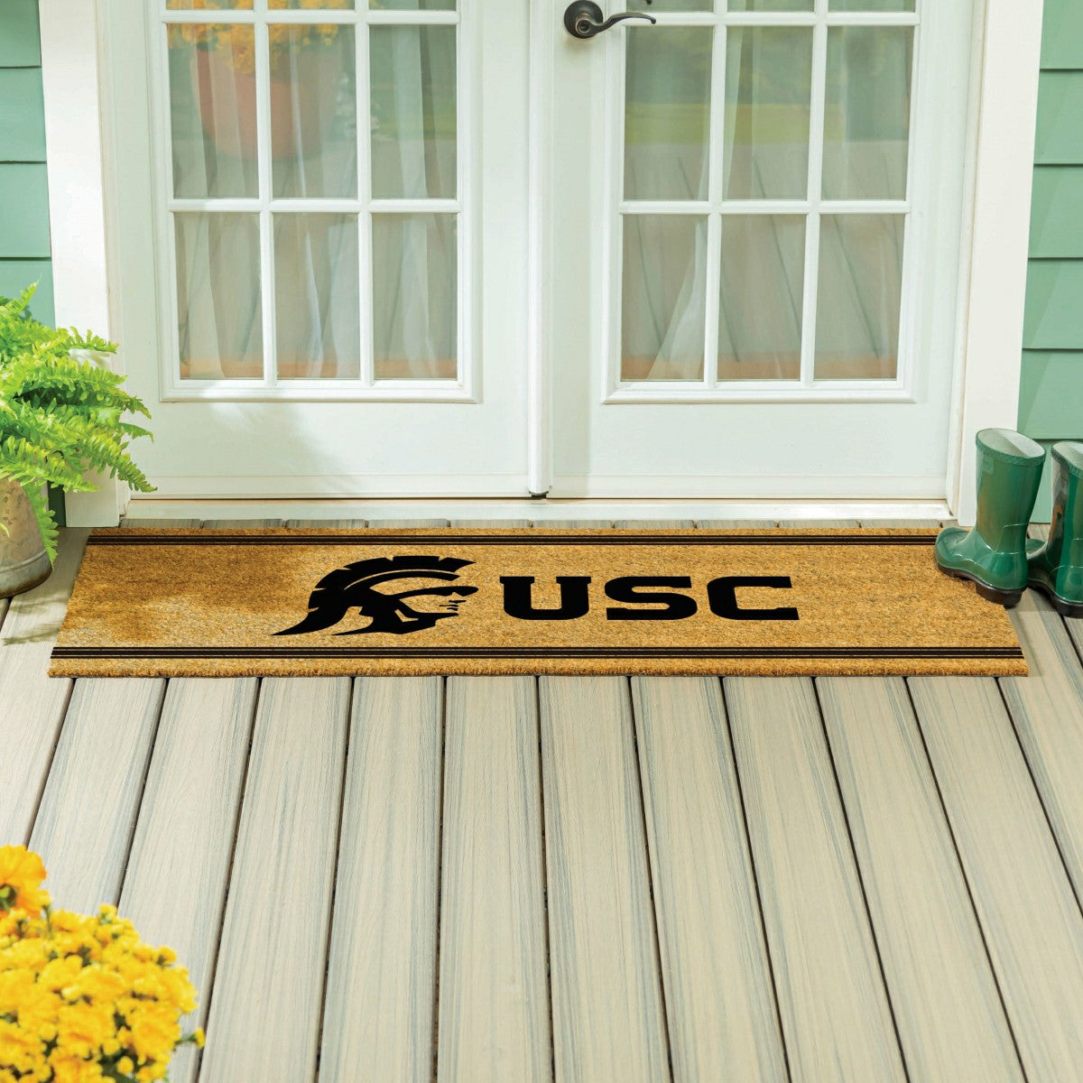University of Southern California Extra Large One Color Coir Mat, 60"x