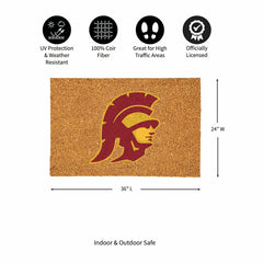 University of Southern California Large Full Color Coir Mat, 36"x24"