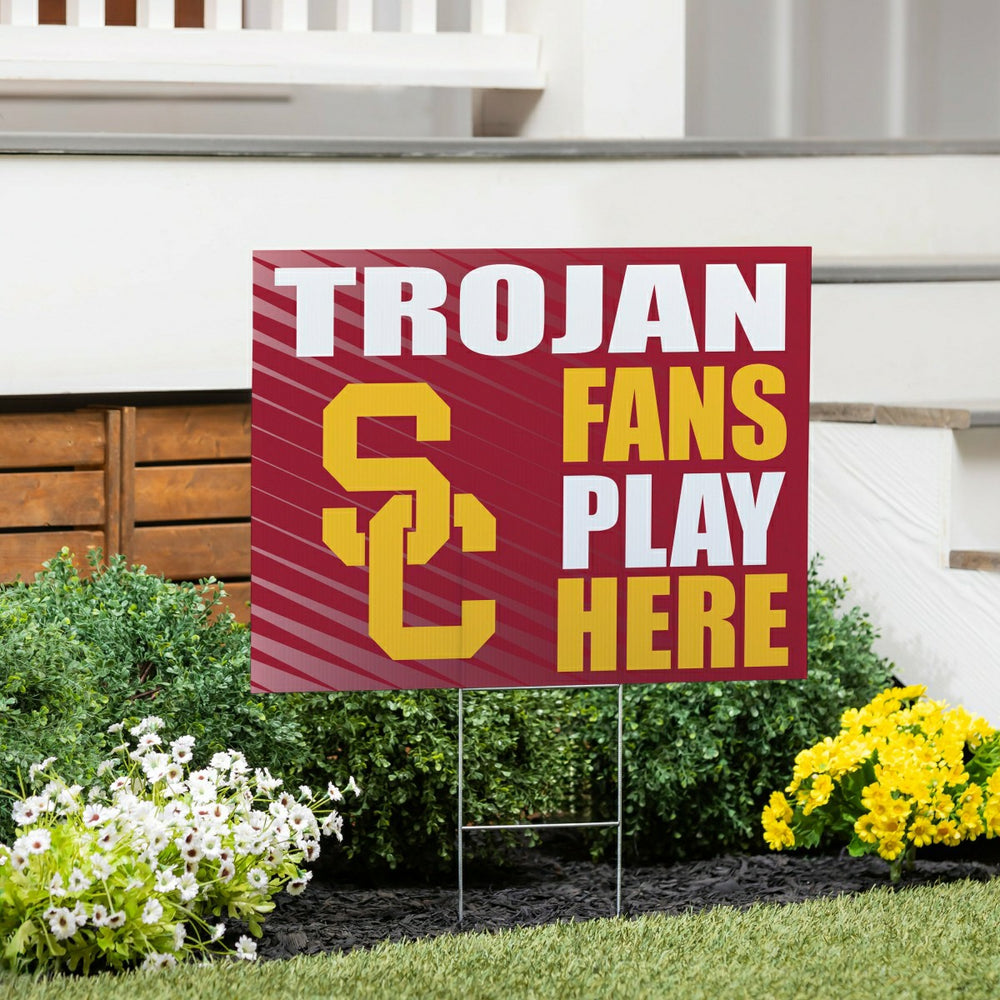 University of Southern California Coroplast Yard Sign "Fans Play Here"