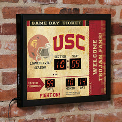 Scoreboard Wall Clock, University of Southern California