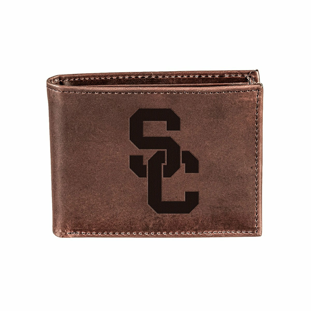 University of Southern California, Bi-Fold Wallet, Brown, CH, 100% Gen