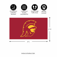 Full Color PVC Mat, 16" x 28", University of Southern California