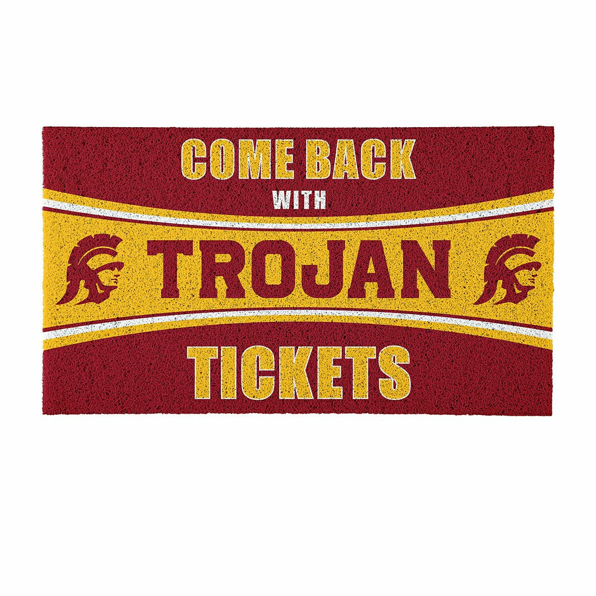 28" x 16" PVC Trapper Mat, Come Back with Tickets, University of South
