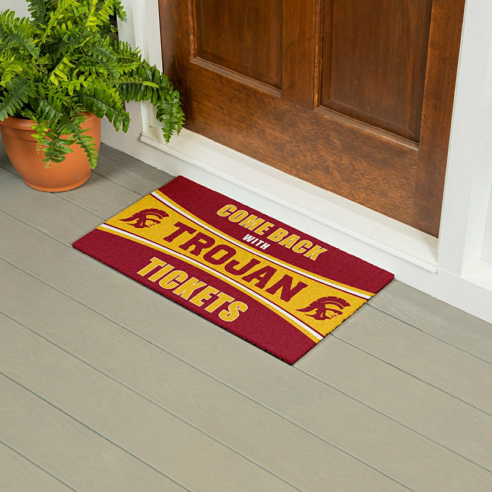28" x 16" PVC Trapper Mat, Come Back with Tickets, University of South