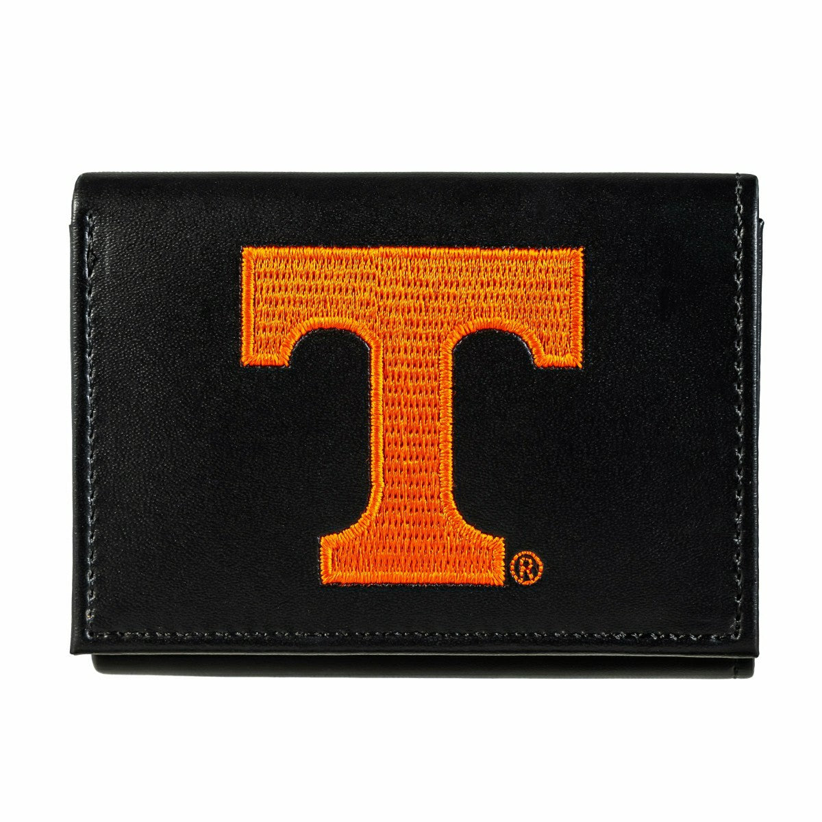University of Tennessee Black Tri-Fold Embroidered Wallet w/ RFID Blocking