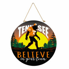 University of Tennessee Bigfoot Round Door Décor with Hanging Rope, 18