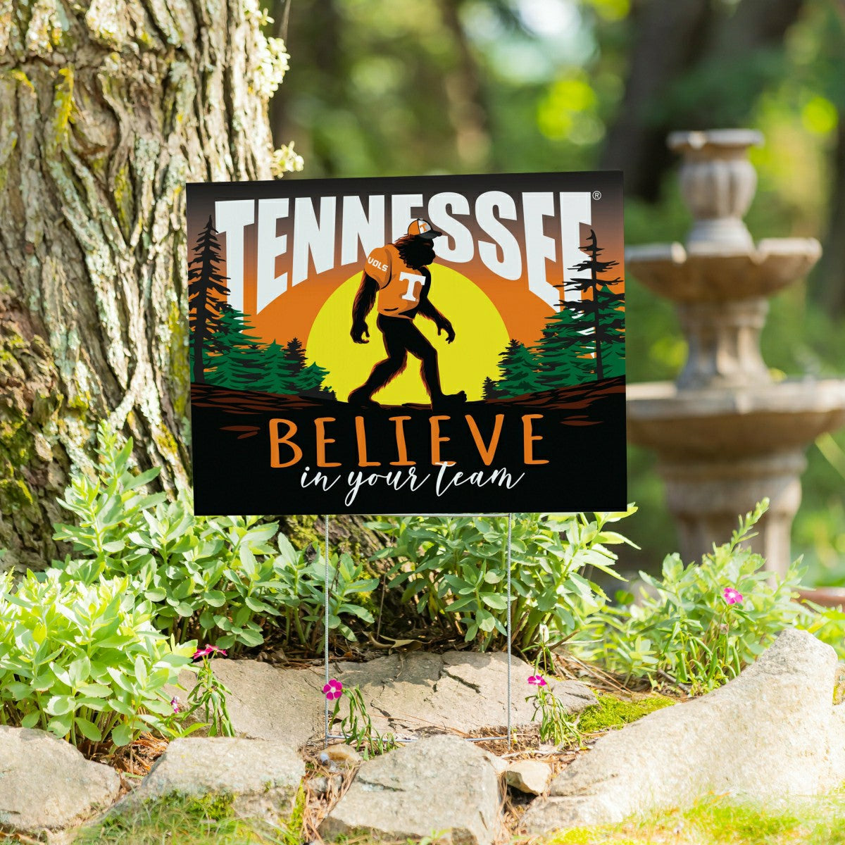 University of Tennessee Yard Sign Bigfoot