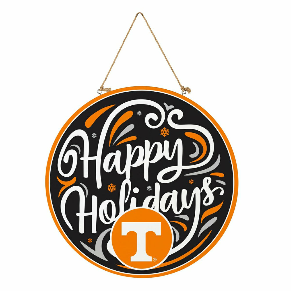 University of Tennessee Holiday Round Door Décor with Hanging Rope, 18