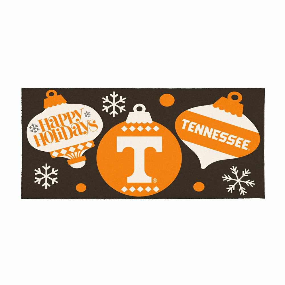 University of Tennessee Holiday Flocked Coir Sassafras Switch Mat, 22"