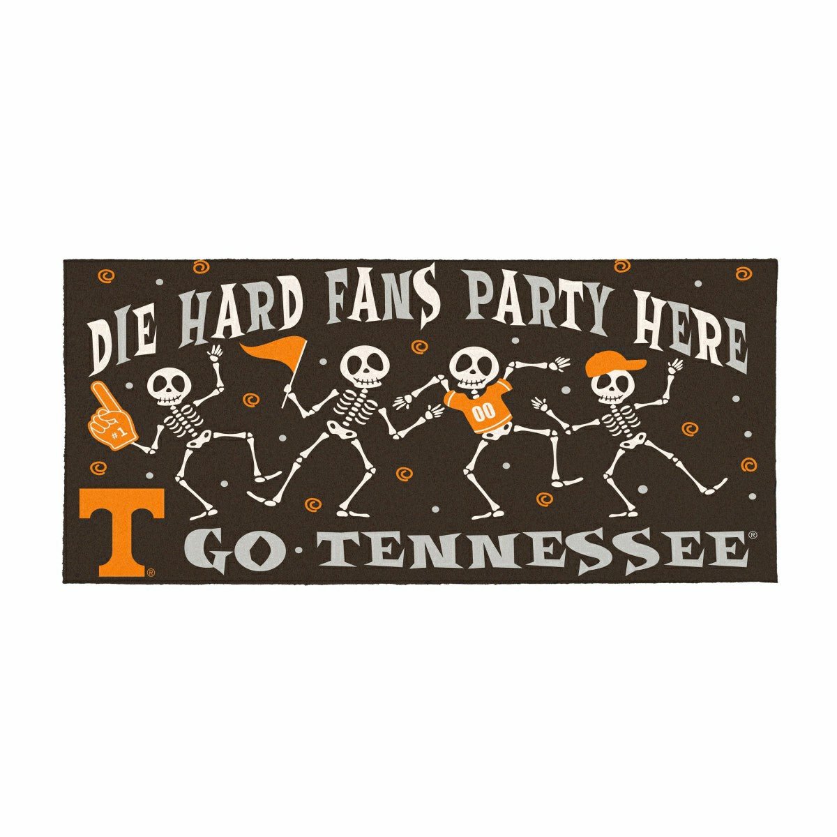 University of Tennessee Flocked Coir Halloween Sassafras Switch Mat, 2