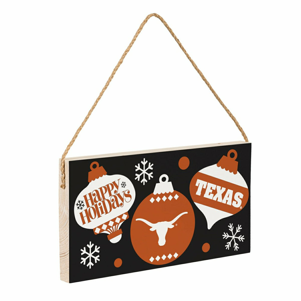 University of Texas Holiday Wood Wall Sign, 6x11