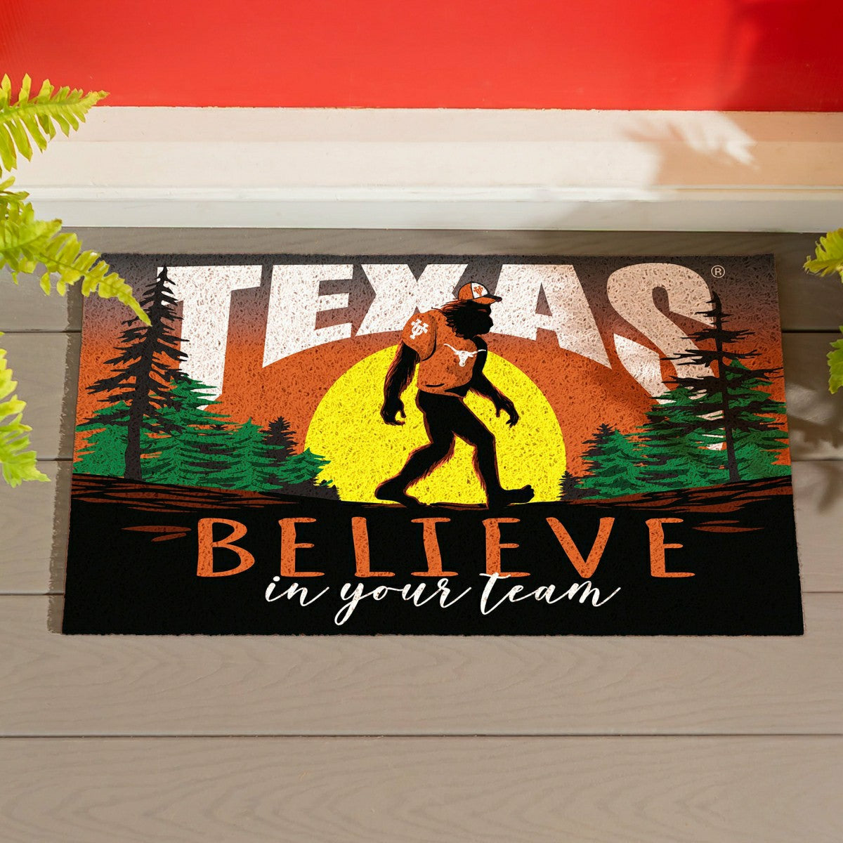 University of Texas Bigfoot PVC Mat, 28"x16"