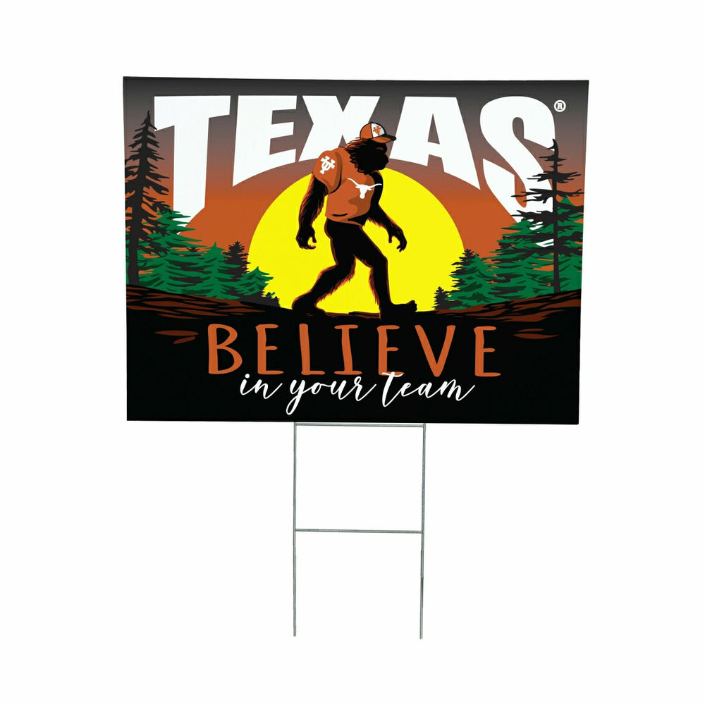 University of Texas Yard Sign, Bigfoot