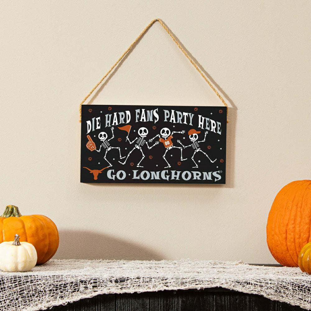 University of Texas Halloween Wood Wall Sign, 6x11