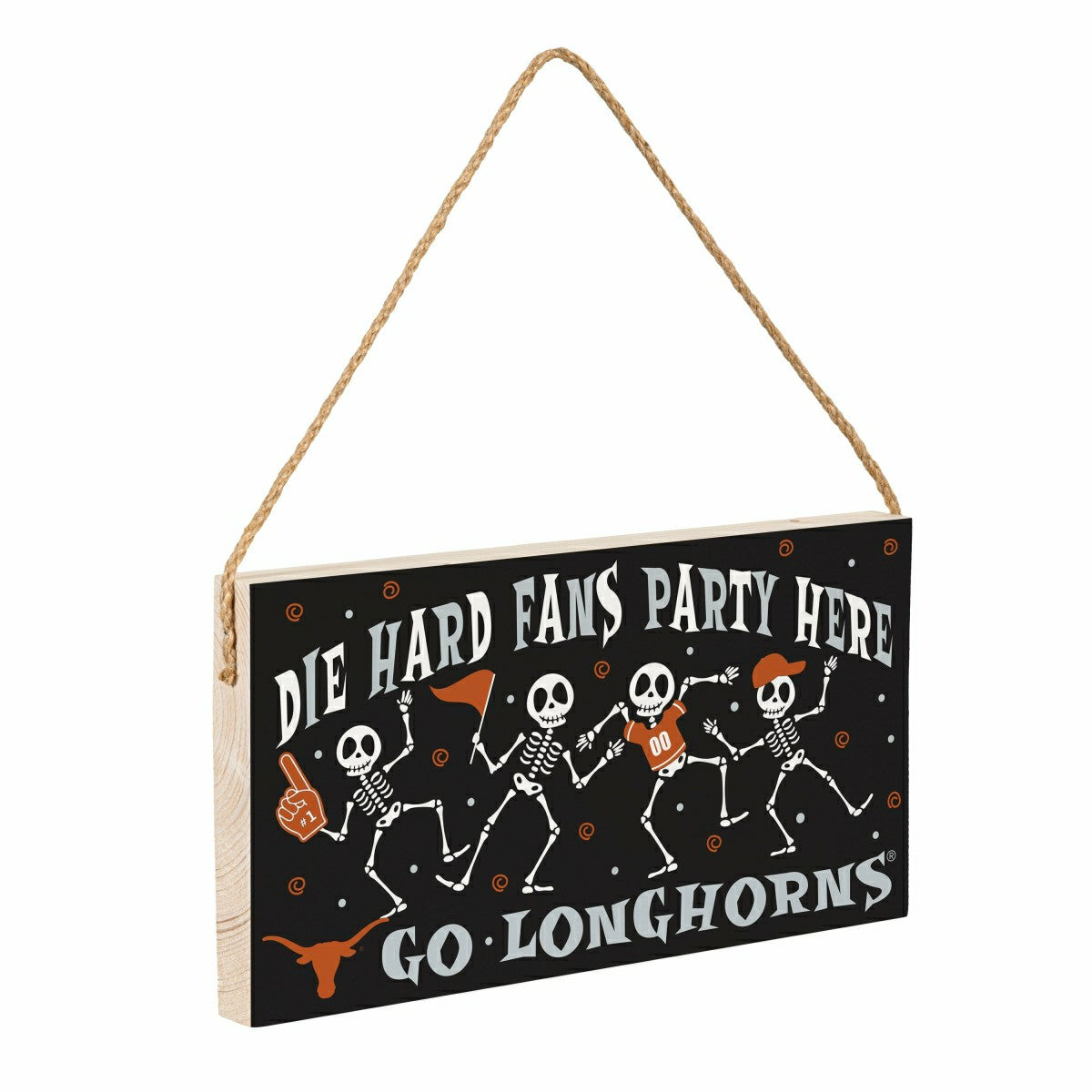 University of Texas Halloween Wood Wall Sign, 6x11