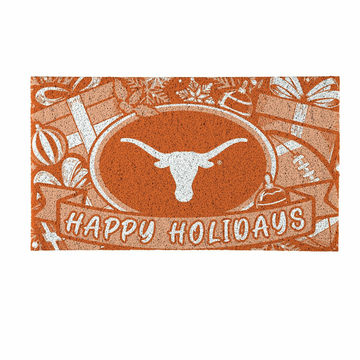 University of Texas Holiday PVC Mat, 28"x16"