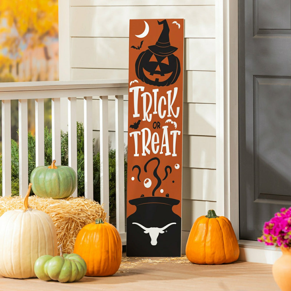 47" Double Sided Leaner, University of Texas, Halloween