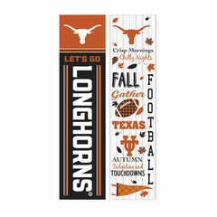 46" Double Sided Leaner, University of Texas, Fall Seasonal