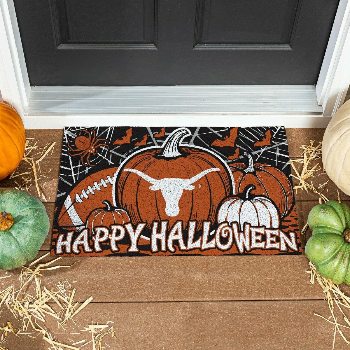 University of Texas Halloween PVC Mat, 28"x16"