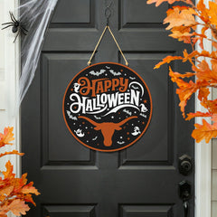 University of Texas Halloween Round Door Décor with Hanging Rope, 18x1