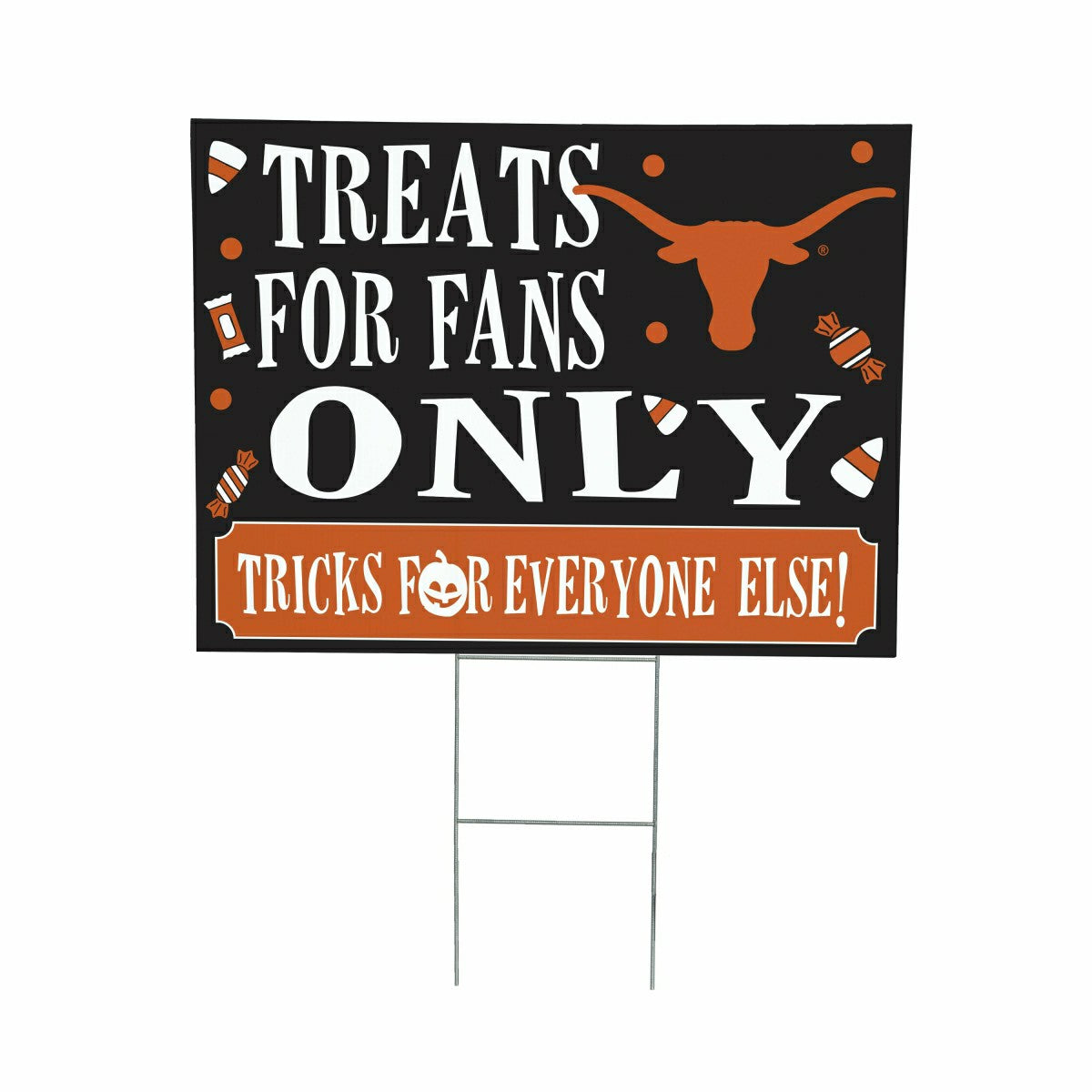 University of Texas Coroplast Yard Sign, Halloween Treats for Fans