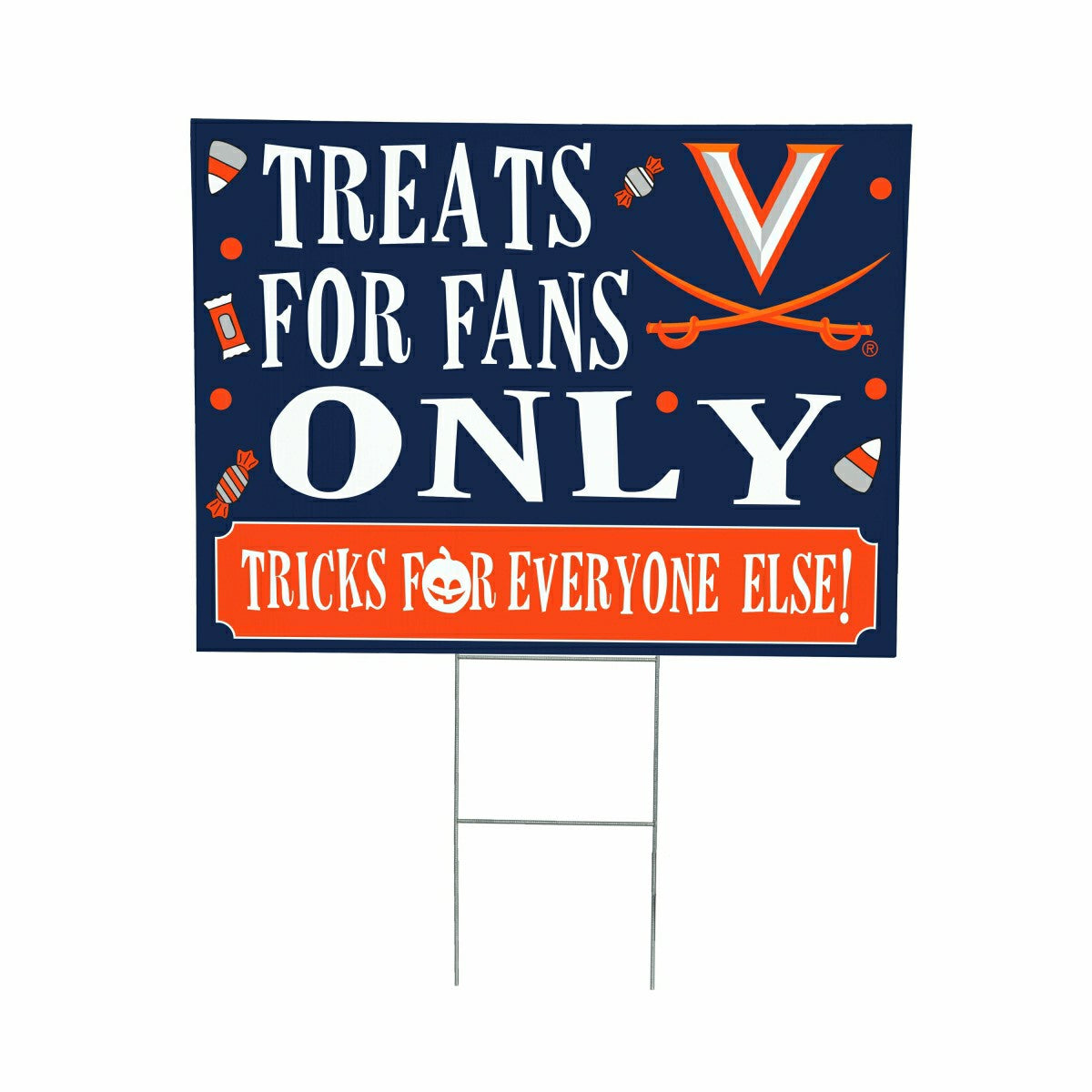 University of Virginia Yard Sign, Halloween Treats for Fans