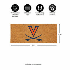 University of Virginia Extra Large Full Color Coir Mat, 60"x24"