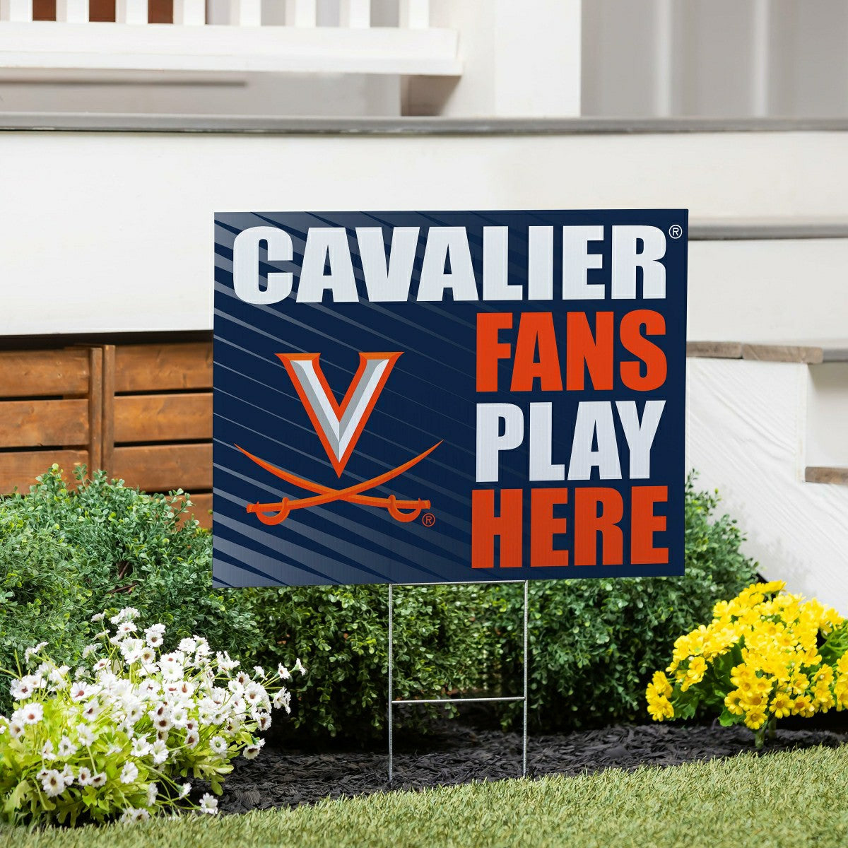 University of Virginia Coroplast Yard Sign "Fans Play Here"