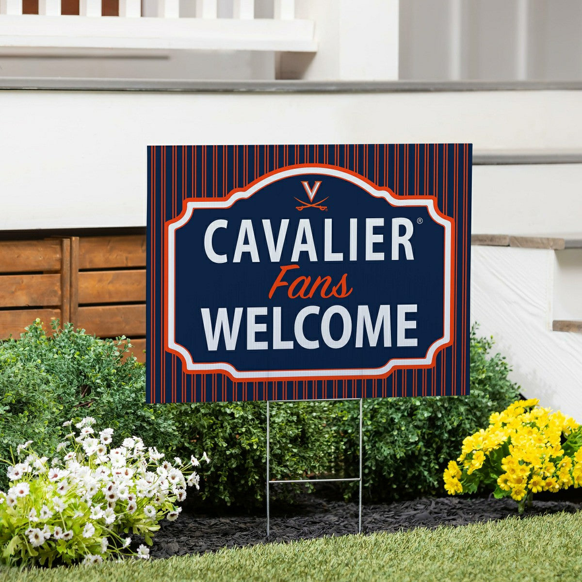 University of Virginia Coroplast Yard Sign, "Fans Welcome"